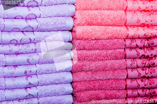 Image of Purple towels