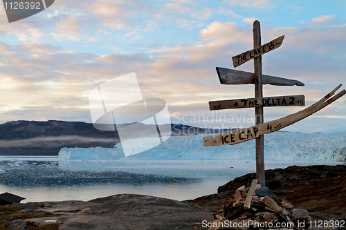 Image of The Eqi glacier in Greenland