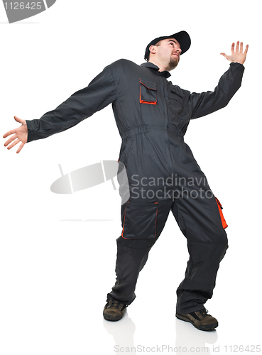 Image of funny handyman