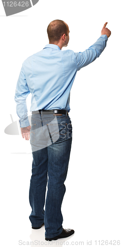 Image of man pointing