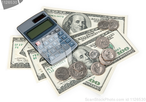 Image of Calculator and US money