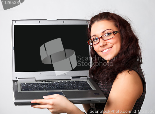 Image of Woman with laptop.
