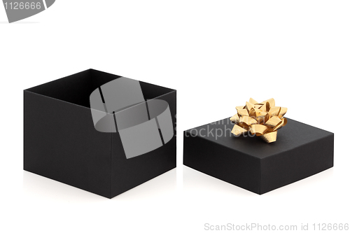 Image of Gift Box and Gold Bow