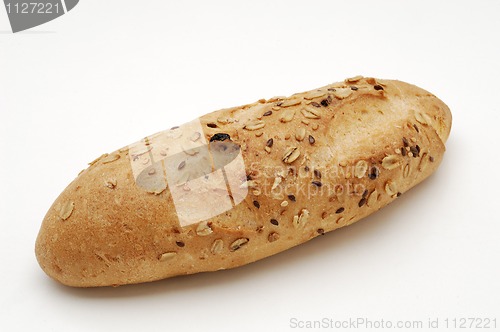 Image of Bread over white background