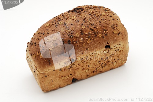 Image of Bread over white background