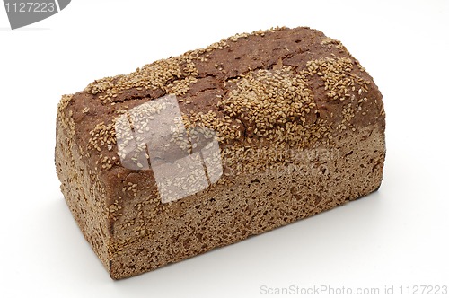 Image of Bread over white background