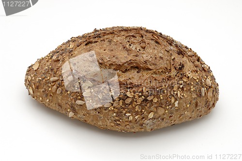 Image of Bread over white background