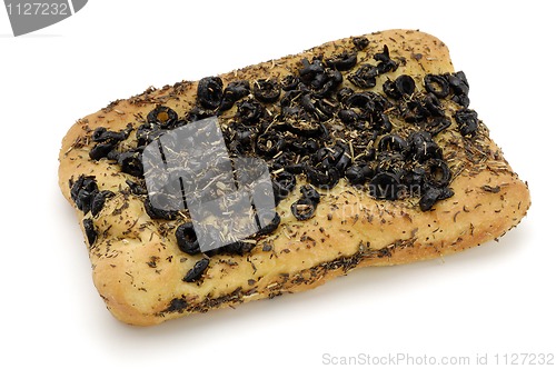 Image of Bread over white background