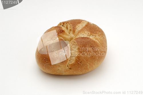 Image of Bread over white background