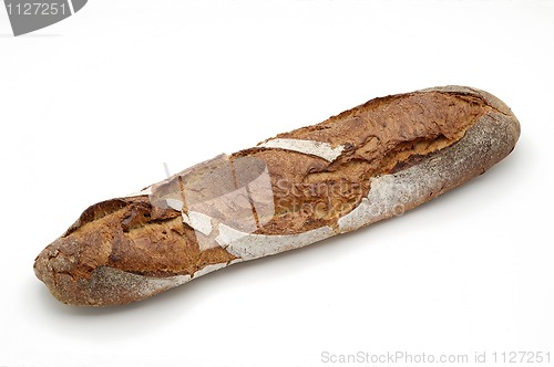 Image of Bread over white background