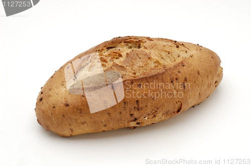 Image of Bread over white background