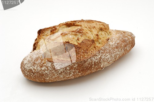 Image of Bread over white background