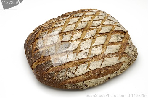 Image of Bread over white background