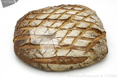 Image of Bread over white background