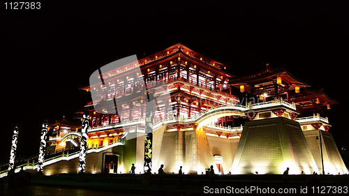 Image of Night scenes of Xian,China