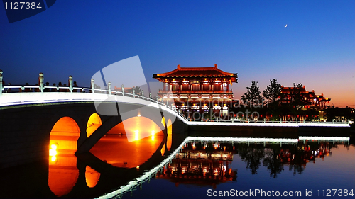 Image of Night scenes of Xian,China