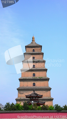 Image of Wild-goose Pagoda in Xian,China