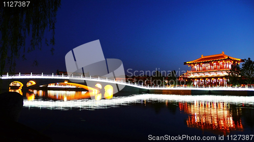 Image of Night scenes of Xian,China