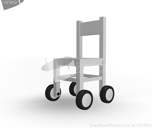 Image of chair on wheels