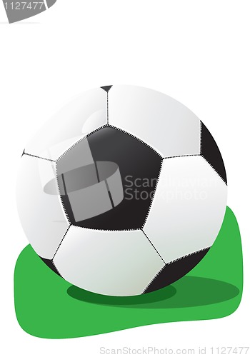 Image of Football in a grass