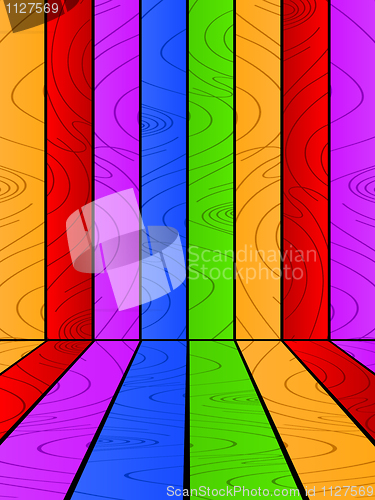 Image of Multicolored wooden background