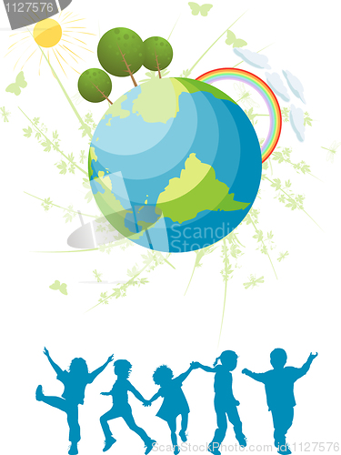 Image of Kids and planet