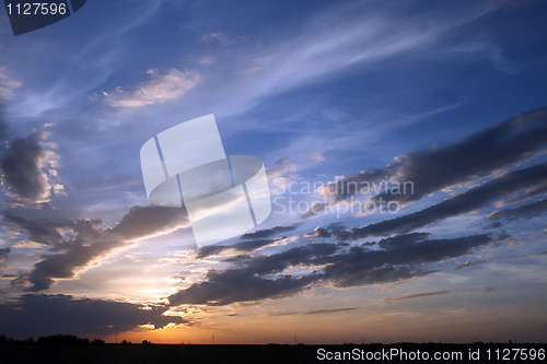 Image of Cloudy sunset