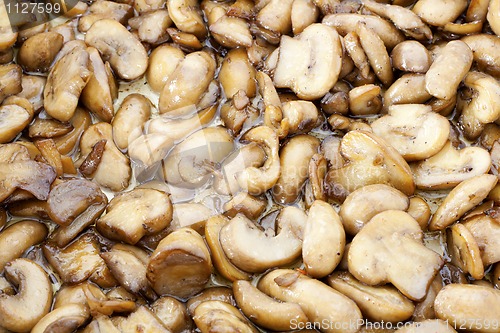 Image of Fried mushrooms in oil