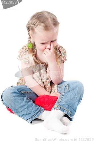 Image of Little girl in studio