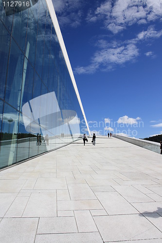 Image of Up into the blue - Oslo Opera House roof