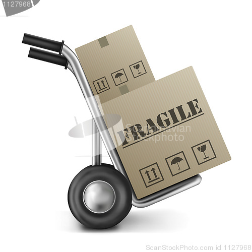 Image of fragile cardboard box