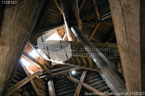 Image of pattern of wooden staircases