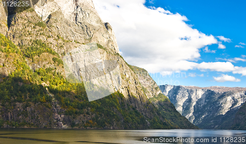 Image of Sognefjord in Norway: Hills and sky