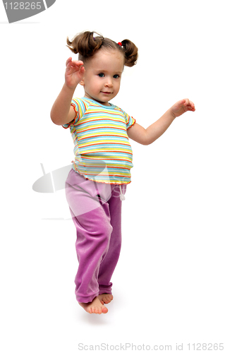 Image of little girl dancing