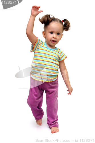 Image of little girl dancing
