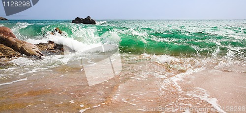 Image of wave on beach