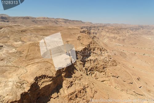 Image of Excavations of ancient Roman camp in the desert 