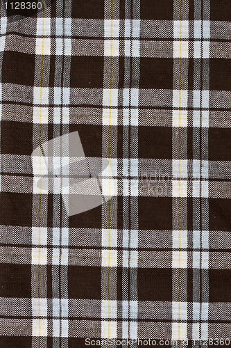 Image of checkered fabric pattern background 
