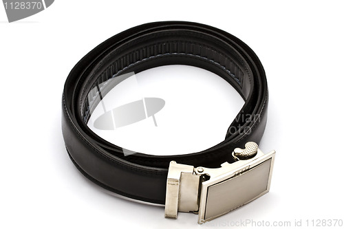 Image of Black leather belt