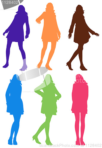 Image of posing women illustration