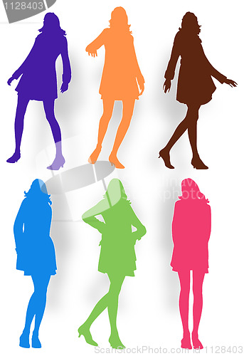 Image of posing women illustration