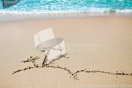 Image of picture on sand