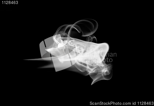 Image of Abstract fume shapes on black