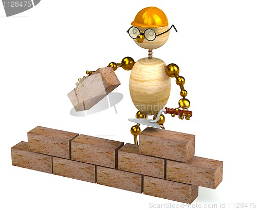 Image of 3d wood man builder