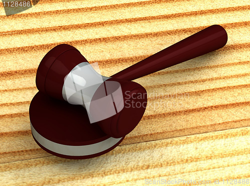 Image of 3d judge gavel