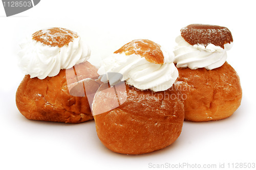 Image of fresh bake rolls with a cream