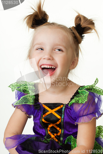 Image of Young little girl laughing