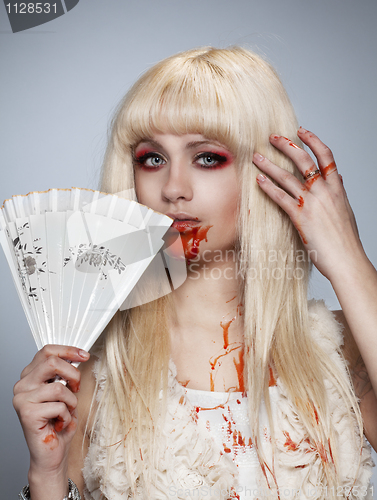 Image of Vampire blond girl