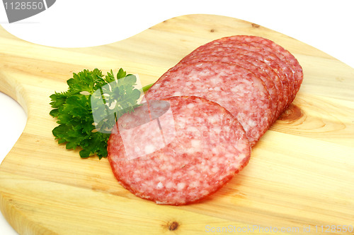 Image of slices salami
