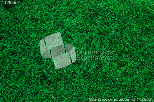 Image of Green abrasive sponge texture background